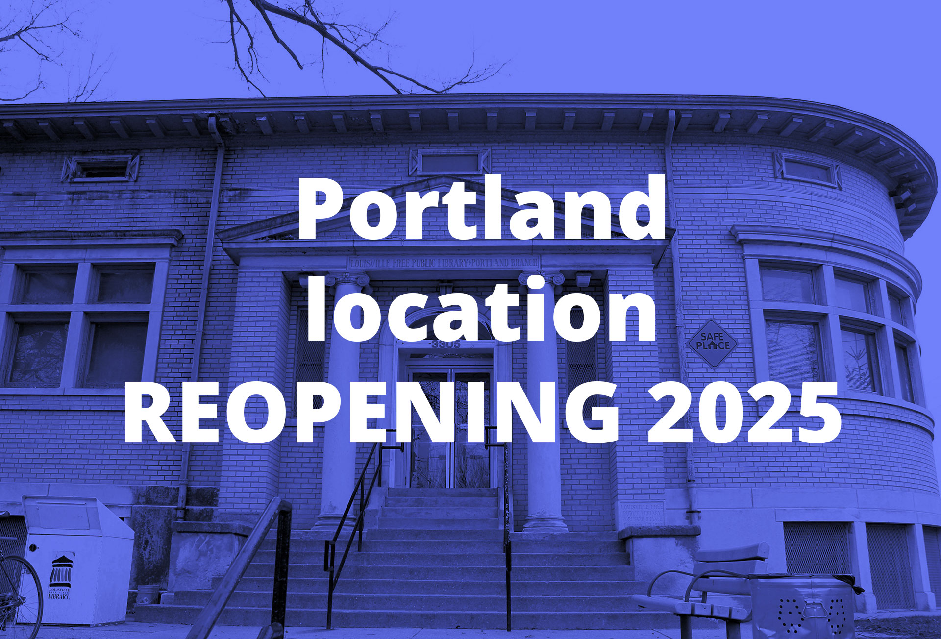 Entrance of the original Portland Library