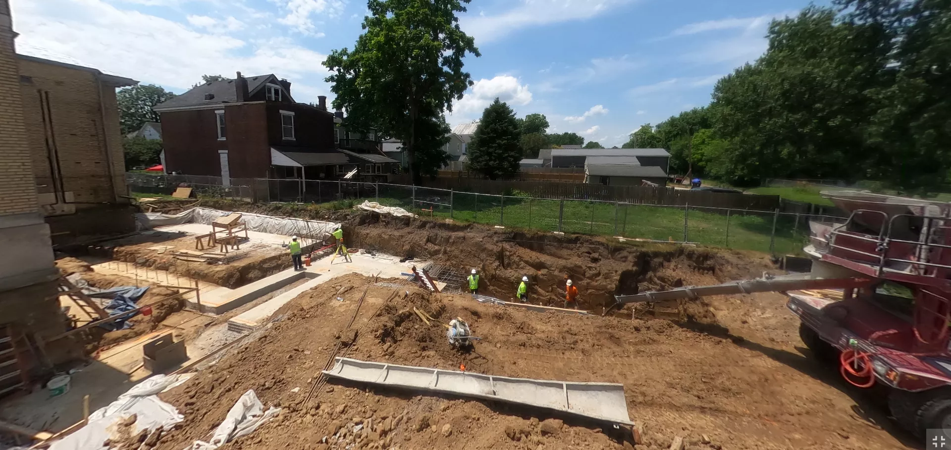 Excavation work outside Portland