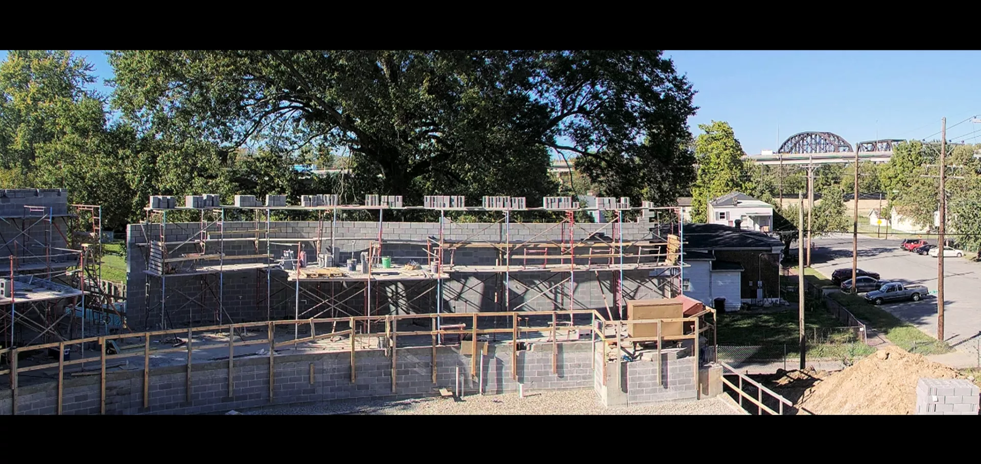 Portland external wall panoramic view